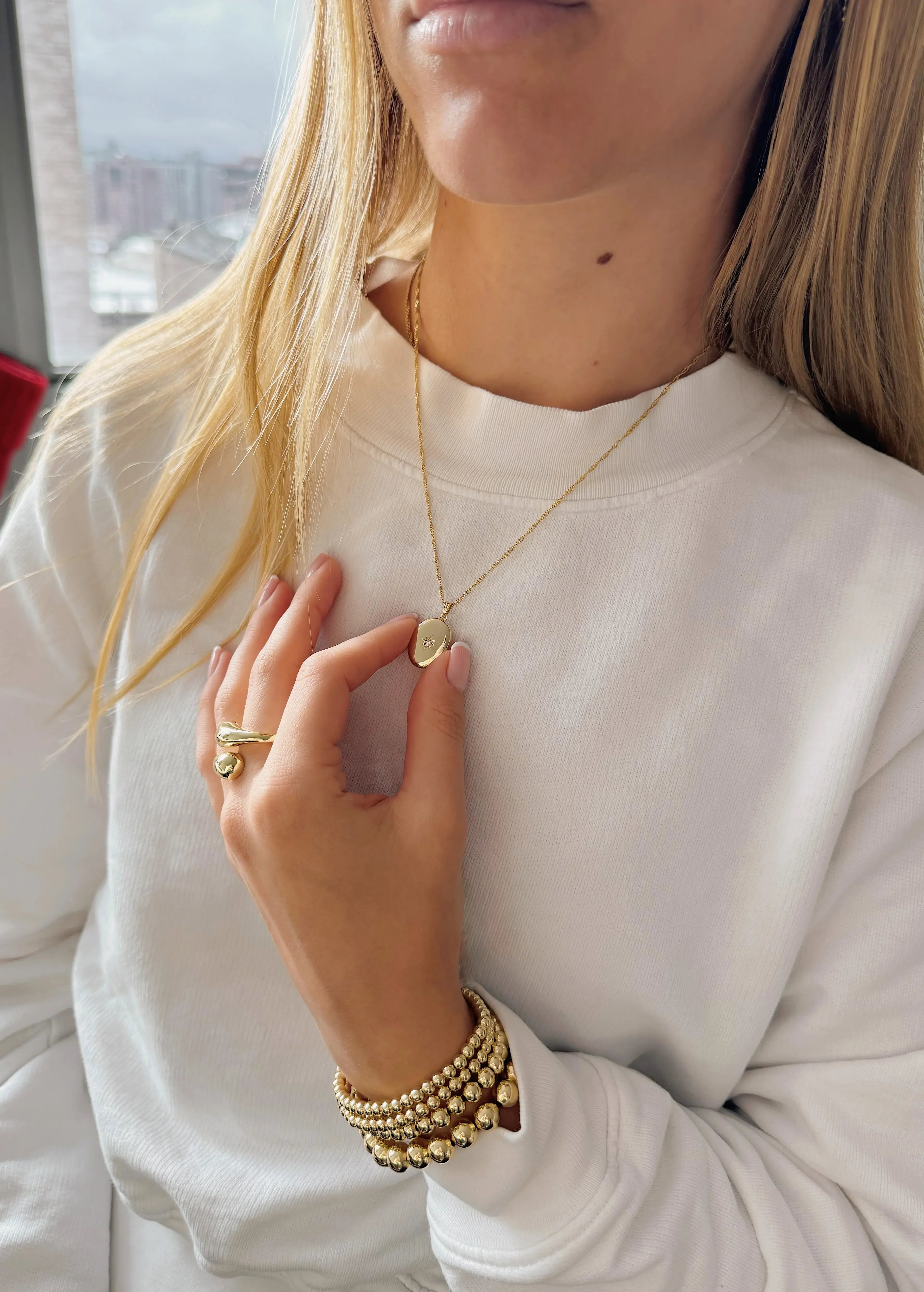 18K Gold Plated Locket Necklace