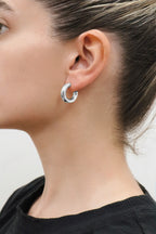 Mini Maddie Hoops — Gold & Silver