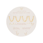 Stud Chain Connector Set in Gold