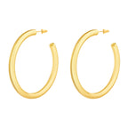 Gold Plated 925 Sterling Silver Hoop Earrings