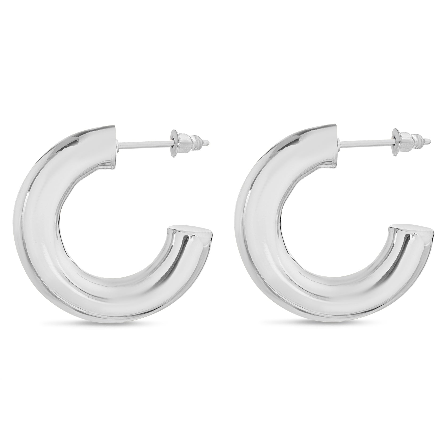 Silver Plated Hoop Earrings