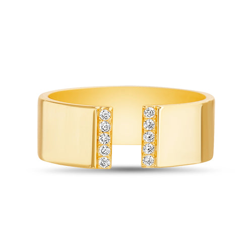 18K Gold Plated Open Essence Ring