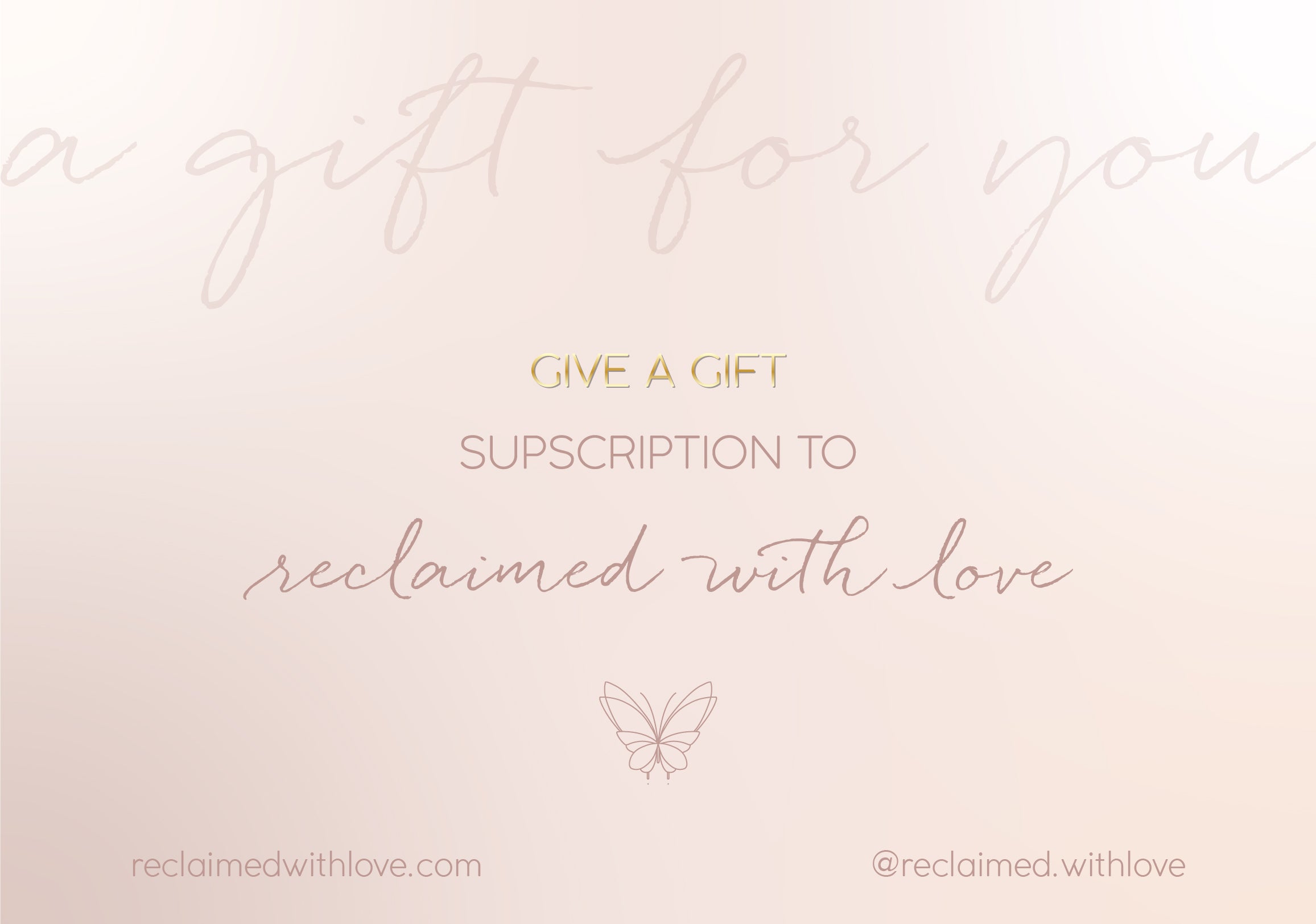 Gift Card – Reclaimed With Love