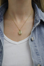 18K Gold Plated Locket Necklace